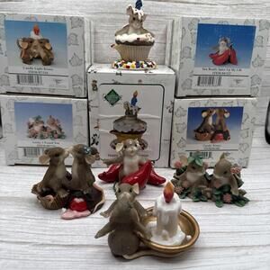 Lot Of 5 Charming Tails In boxes , Candlelight kisses,Candy Kisses , More